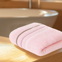 Cotton Bath Towels,Thick Bath Towels, Large Bath Towels, Ultra Absorbant Compact Quickdry & Lightweight Towel,Ideal Everyday use, Compact & Lightweight,for Gym Travel Camp Pool -Pink