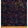 thumbnail image 1 of Cotton Batiks Butterfly Butterflies Rainbow Flowers Cotton Fabric Print by the Yard (Y2861Large butterflies-55 multi), 1 of 1