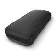 thumbnail image 1 of Cotton Batting 24x12x6" Yoga Bolster - Studio Grade Rectangular Yoga Pillow with Natural Cotton Cover - Made In USA, Black, 1 of 10