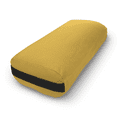 thumbnail image 1 of Cotton Batting 24x12x6" Yoga Bolster - Studio Grade Rectangular Yoga Pillow with Natural Cotton Cover - Made In USA, Lhassa Gold, 1 of 10