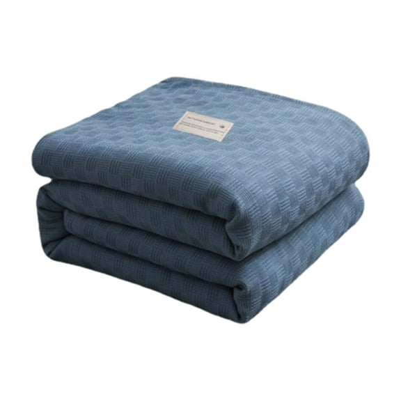 Cotton Bed Blanket,Breathable Bed Blanket,Cotton Thermal Blankets Bedding Essentials - Perfect for Layering Any Bed for All Season Adults Kids 40"x60"
