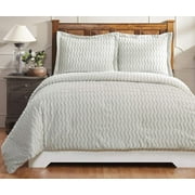 Cotton Bed Comforter Collection, Isabella Comforter Design In Gray, Full/Queen Size - Cotton Tufted, Unique Luxury Bedding Comforter Sets, Machine Washable & Tumble Dry