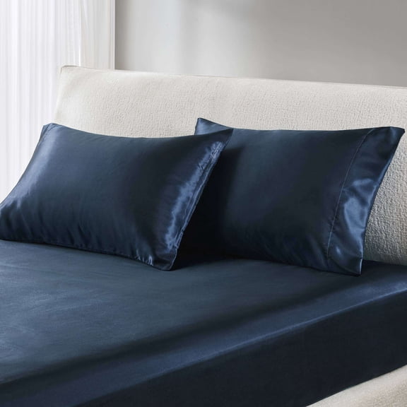 Cotton Bedding Set 2 PCS Standard Luxury 2 PC Pillowcases Midnight Blue,Comforter Set