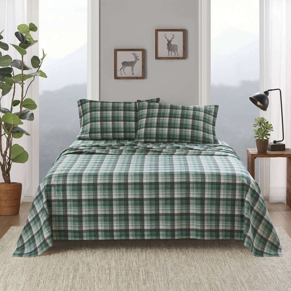 Cotton Bedding Set, 4 PCS Cal King Sheet Set Green Plaid, Multicolor Comforter Set,Cotton Bed In A Bag, Household Supplies & Décor Bedding Bedding Sets 4 PCS Cal King Sheet Set Green Plaid