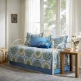 thumbnail image 1 of Cotton Bedding Set 6 Piece Reversible Daybed Cover Set Blue Daybed,Comforter Set, 1 of 7
