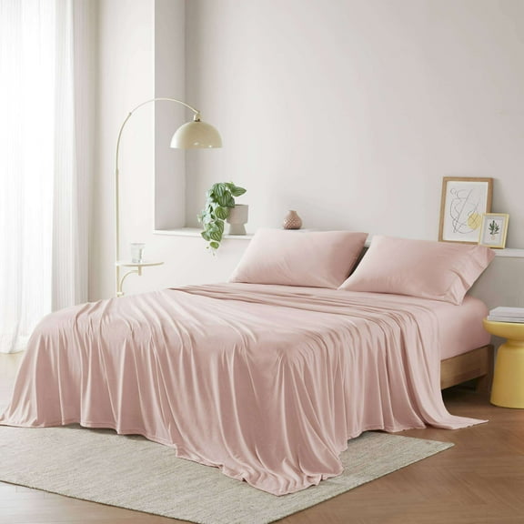 Cotton Bedding Set Cotton Blend Jersey Knit All Season Sheet Set Full,Comforter Set