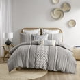 thumbnail image 1 of Cotton Bedding Set King/Cal King Cotton Printed Duvet Cover Set with Chenille,Comforter Set, 1 of 20