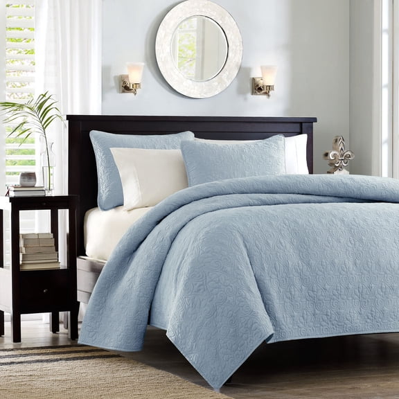 Cotton Bedding Set, Reversible Quilt Set Blue Full/Queen, Blue Comforter Set,Cotton Bed In A Bag, Household Supplies & Décor Bedding Bedding Sets Reversible Quilt Set Blue Full/Queen