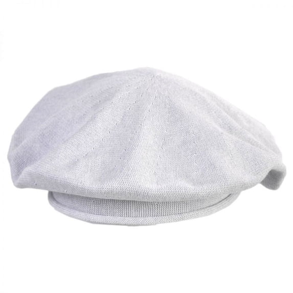 Cotton Beret - 11.5 inch Diameter - ONE SIZE FITS MOST - Silver