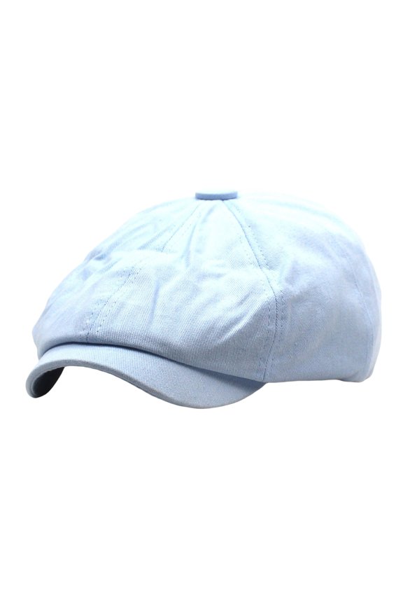 Cotton Beret Hat,Retro Solid Color Cap,Painter Style Headwear,Soft Pure Cotton Beret Hat Classic Retro Solid Color Design Lightweight Breathable Painter Casual Headwear for Street,Blue
