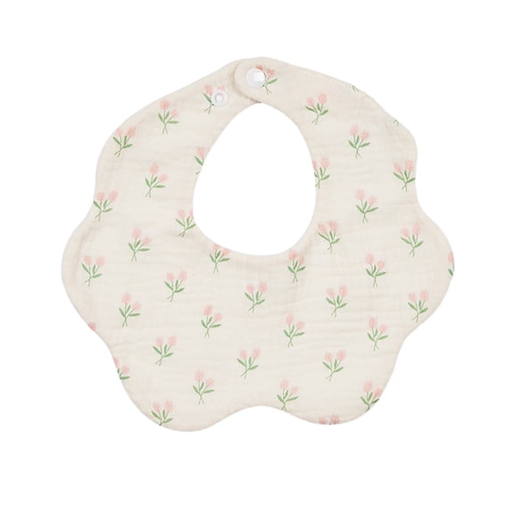 Cotton Bib 6-layer Cartoon Pattern Baby Feeding Towel Comfortable Saliva Towel Newborns Burping Cloth for Boy Girls
