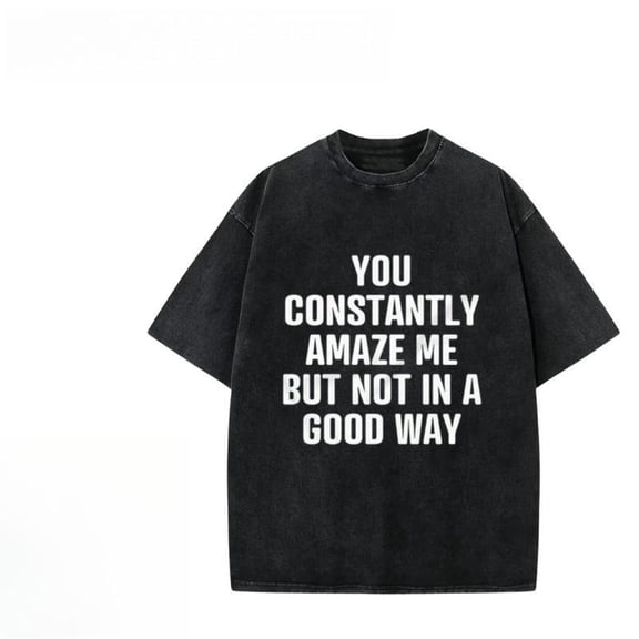 Cotton Black Tee Top Washed Vintage Oversized Streetwear Fashion Casual Comfortable S-2XL Plus Size