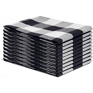 Shiraleah Gina Black and White Check Tea Towel