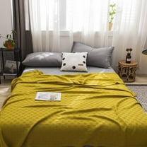 Cotton Blanket Queen Size for Bed Soft Thicken Large Muslin Bed Blankets 79" * 59" Lightweight Breathable Blanket All Season Gauze Blanket