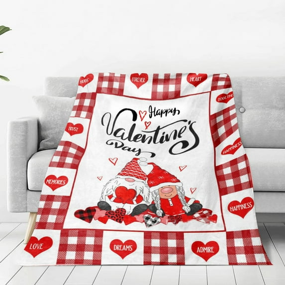 Cotton Blankets Queen Size Valentine’S Day Home Furnishing Blanket Flannel Blanket Warm Blanket Decoration Blanket Warm Fuzzy Blanket