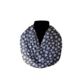 thumbnail image 1 of Cotton Blend Infinity Scarf Animal Paw Print, 1 of 1