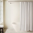 thumbnail image 1 of Cotton Blend Striped Shower Curtain by Comfort Canopy, 72" x 72", Classic Light Gray, 1 of 6