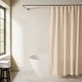 thumbnail image 1 of Cotton Blend Waffle Shower Curtain by Comfort Canopy, 72" x 72", Natural, 1 of 7