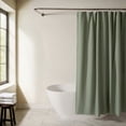 thumbnail image 1 of Cotton Blend Waffle Shower Curtain by Comfort Canopy, 72" x 72", Sage, 1 of 7