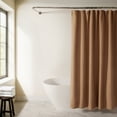 thumbnail image 1 of Cotton Blend Waffle Texture Shower Curtain, 1 of 7