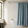 thumbnail image 1 of Cotton Blend Waffle Texture Shower Curtain, 1 of 7