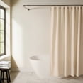 thumbnail image 1 of Cotton Blend Waffle Texture Shower Curtain, 1 of 7