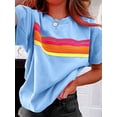 thumbnail image 1 of Cotton Blue Raglan Short Sleeve Sweatshirt, 1 of 7
