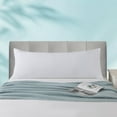 thumbnail image 1 of Cotton Body Pillowcase Zippered Long Pillow Cover Ultra Soft,20x54 inch,White, 1 of 4
