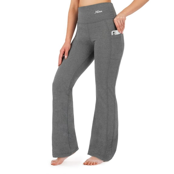 Cotton Bootcut Yoga Pants Size 6, Height: 5'0" - 5'2" | 28" Inseam Grey