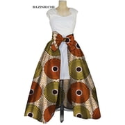 Cotton Bow Knot Skirts African Print Skirts for Women Traditional African Women Clothing WY03052
