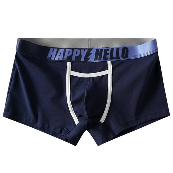 Cotton Boxer Briefs for Men Soft Breathable Underwear Moisture Wicking Stretch with Contour Pouch Plus Size U Convex Comfort
