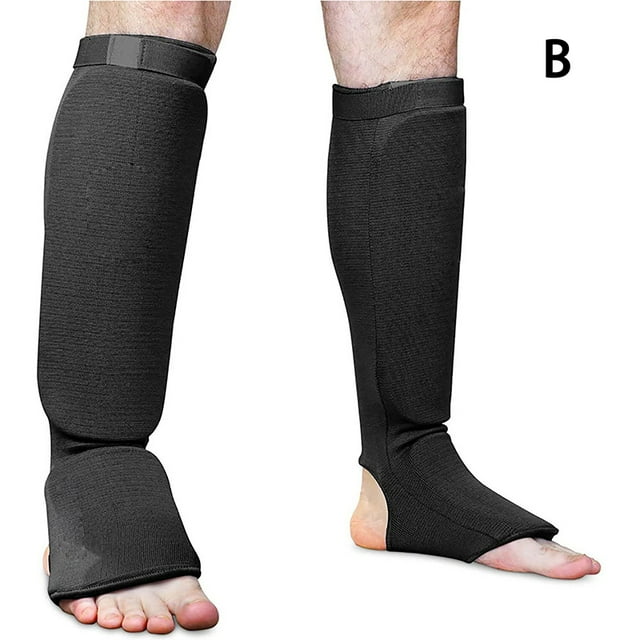 Cotton Boxing Shin Guards MMA Instep Ankle Protector Foot Protection TKD Kickboxing Pad Muaythai
