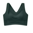 thumbnail image 1 of Cotton Bra Women Full-Coverage Bra Feature V-Neck Molded Bra Style W-938 Green L, 1 of 7