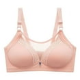 thumbnail image 1 of Cotton Bralettes for Women Seamless Bra Feature V-Neck Balconette Bra Style W-1145 Pinks M, 1 of 2