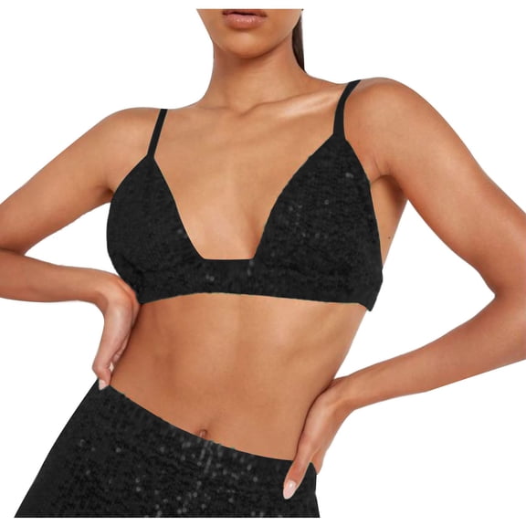 Womens Cotton Bralettes Seamless Bra Feature V-Neck Bralette Bra Style W-972 S