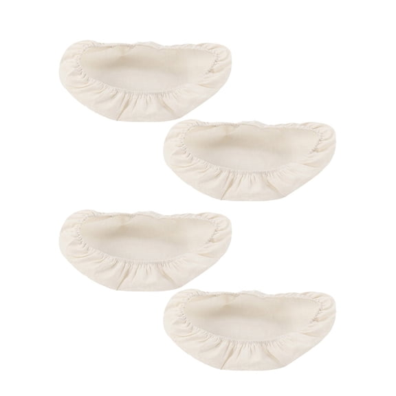Cotton Bread Bowl Covers Set of 4 Washable Sturdy Linen Fabric Lid for Sourdough Proofing and Kitchen Storage