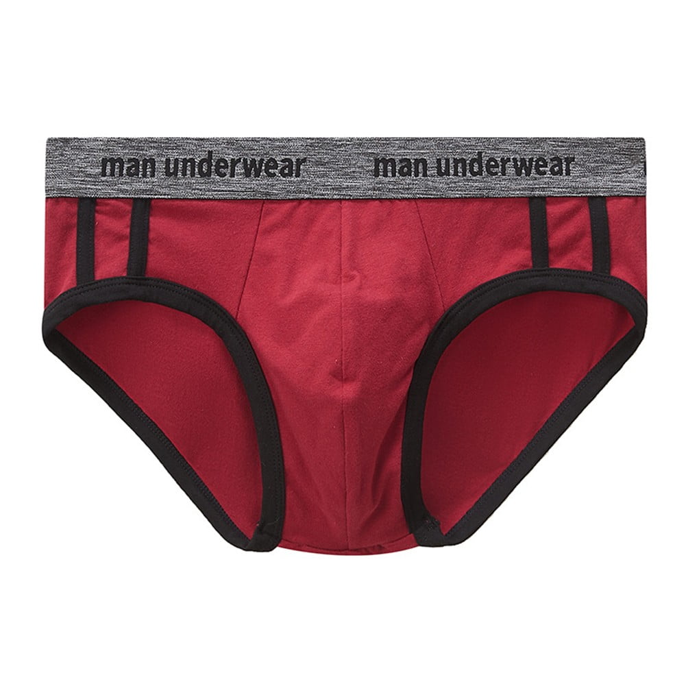 Cotton Breathable Mens Panties U convex Pouch Underwears Sexy Bikini