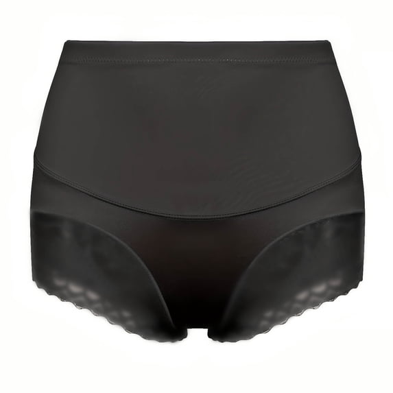 Cotton Briefs for Women Women High Waisted Hip Lifting Abdominal Tightening and Seamless Waistband Pants Cheeky Underwear for Women Black XXL