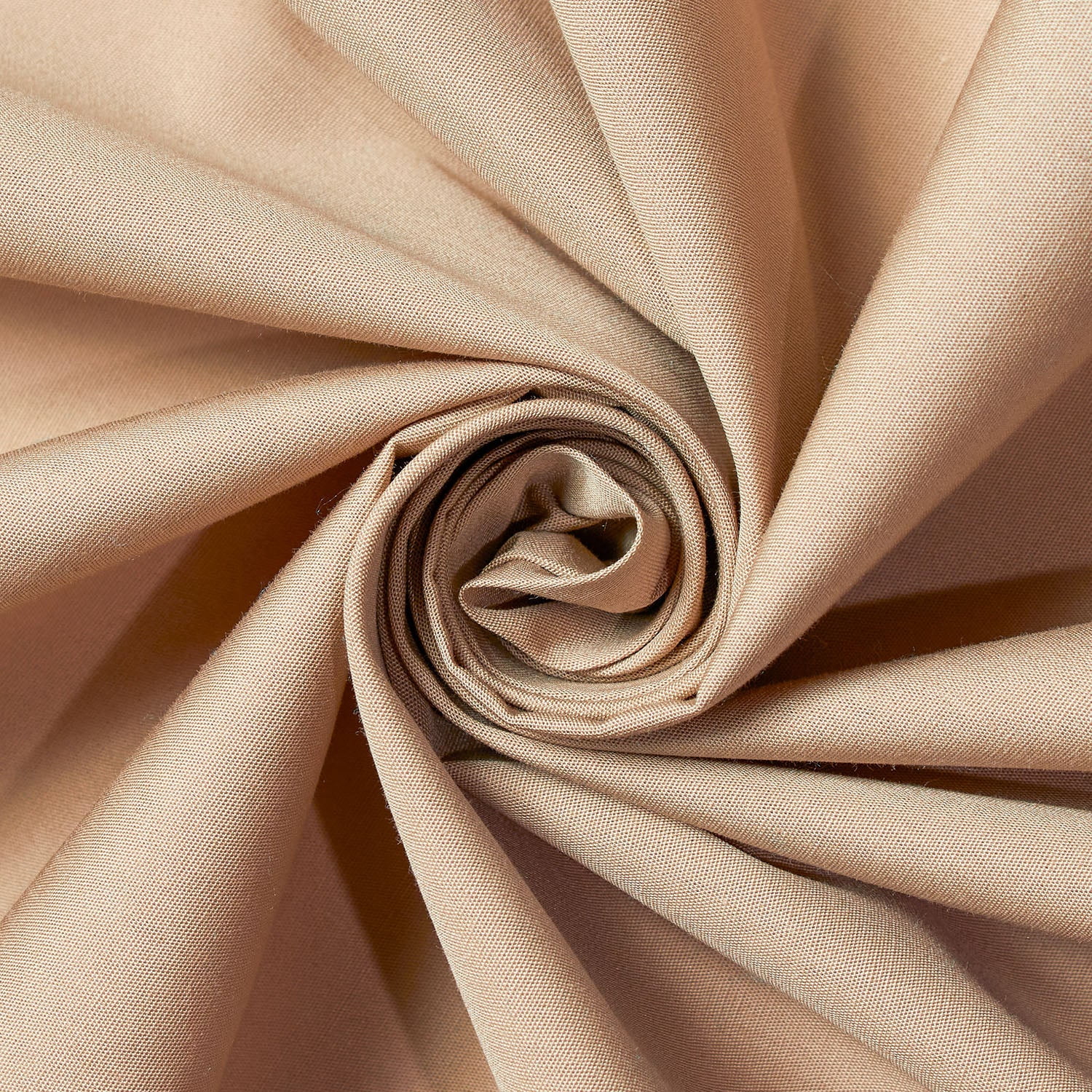 Cotton Broadcloth Sewing Fabric By The Yard 59 Inch Hypoallergenic Absorbent Breathable Lightweight - Khaki (5 Yards)