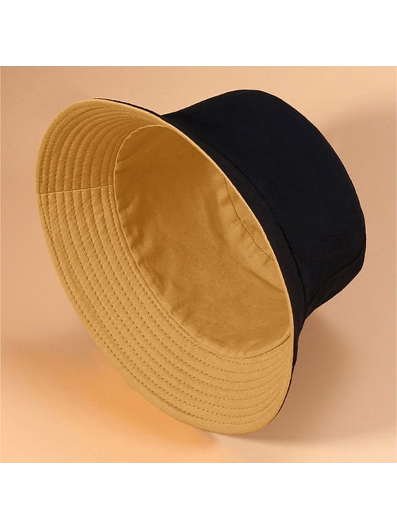 Cotton Bucket Hat Summer Hip Hop Cap for Men Women Beach Festival Fishing Streetwear Outdoor