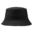 thumbnail image 1 of Cotton Bucket Hats Cotton Green Hat Bucket Hat For Summer Travel Beach Sun Hat,Black Polyester Fisherman'S Hat S, 1 of 2