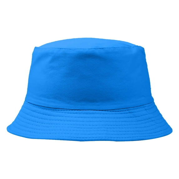 Cotton Bucket Hats Cotton Green Hat Bucket Hat For Summer Travel Beach Sun Hat,Blue Polyester Fisherman'S Hat S