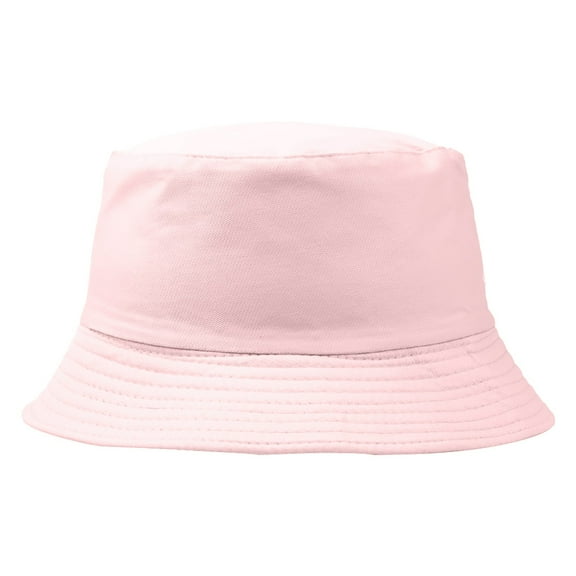 Cotton Bucket Hats Cotton Green Hat Bucket Hat For Summer Travel Beach Sun Hat,Pink Polyester Fisherman'S Hat L