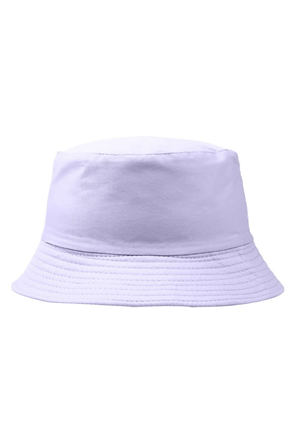 Cotton Bucket Hats Cotton Green Hat Bucket Hat For Summer Travel Beach Sun Hat,Purple Polyester Fisherman'S Hat L
