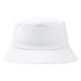 thumbnail image 1 of Cotton Bucket Hats Cotton Green Hat Bucket Hat For Summer Travel Beach Sun Hat,White Polyester Fisherman'S Hat L, 1 of 4