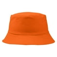 thumbnail image 1 of Cotton Bucket Hats for Women Cotton Green Hat Bucket Hat For Summer Travel Beach Sun Hat,Orange Women's Accessories Bucket Hats L, 1 of 2