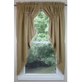 thumbnail image 1 of Cotton Burlap 72" Wide x 63" Long Unlined Gathered Curtain Swag by Primitive Home Decors, 1 of 3