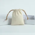 thumbnail image 1 of Cotton Burlap Jewelry Packaging Pouches Organizer Wedding Christmas Party Candy Bag Present Mariage Jute Drawstring Gift Bag Jute Flat No Logo 10x12cm, 1 of 6