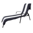 thumbnail image 1 of Cotton Cabana Stripe Standard Size Chaise Lounge Chair Cover, 1 of 8