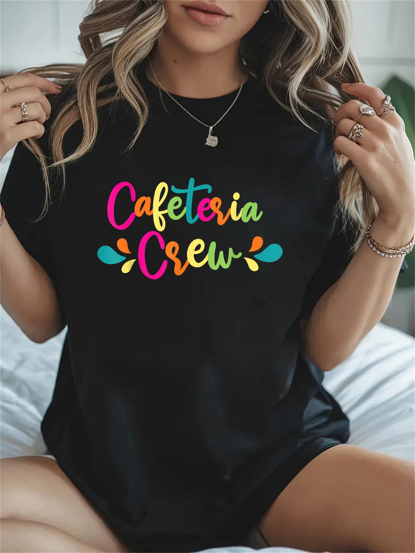 Cotton Cafeteria Crew School Lunch Lady Worker Squad with heart Casual ...